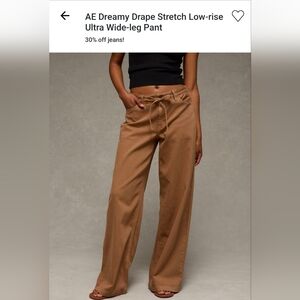 American Eagle OutfittersDreamy Drape Stretch Low Rise Ultra Wide Leg Pants